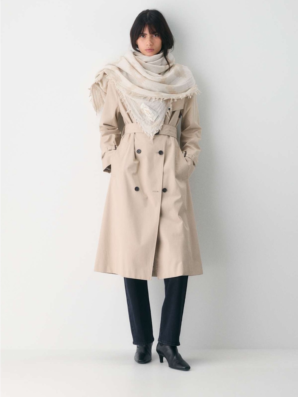 Aritzia Wilfred Scandi Merino Wool Blanket Scarf